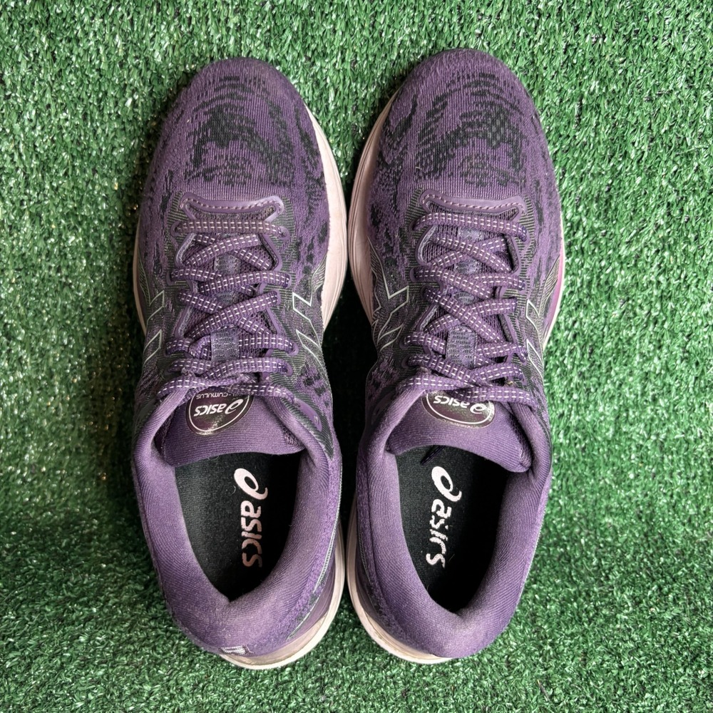 Asics Gel-Cumulus 23 Flytefoam Knit Athletic Running Shoes Purple Womens Size 10 - Picture 5 of 9